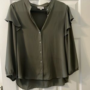 Green blouse from Loft